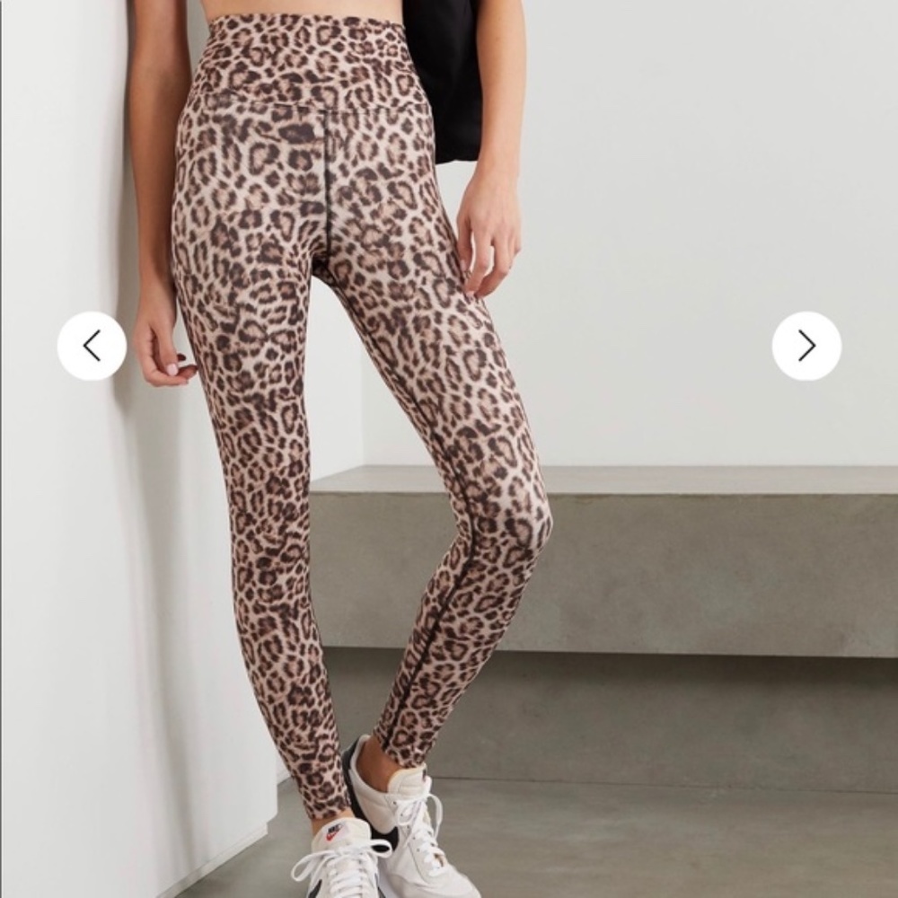 Beach Riot Sport Piper Leopard Animal Print Leggings S NWOT